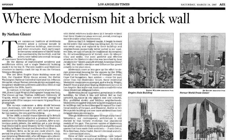 LA Times -- Where Modernism hit a brick wall 2